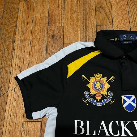 Black Watch Polo Shirt 🌒 Size Medium - Picture 4 of 8